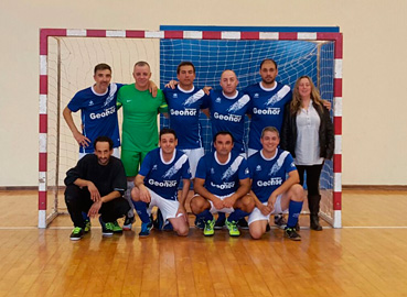 Equipo de fútbol sala patrocinado por Grupo Geonor