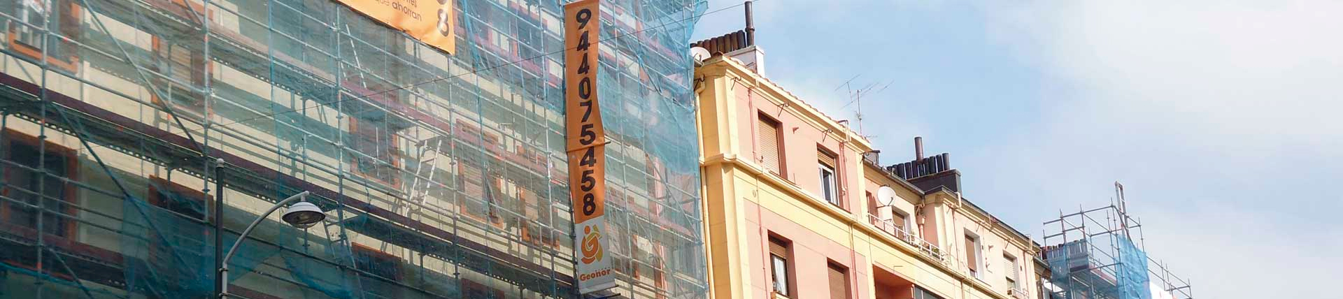 Rehabilitación de edificio en Bilbao realizada por Grupo Geonor Reformas y Construcciones